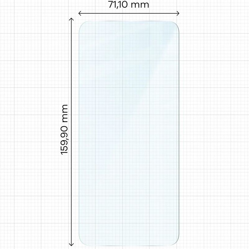 Gehärtetes Glas für Realme C71 4G, Bizon Glass Clear