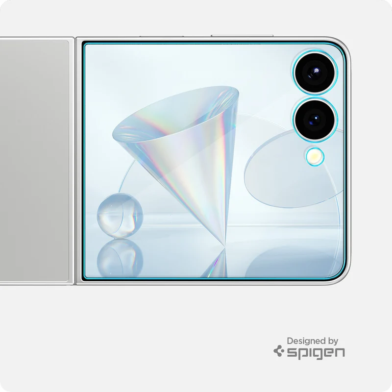 Glas für die Handyhülle für Galaxy Z Flip8 / Flip7, Spigen Glas.tR EZ Fit, Transparent