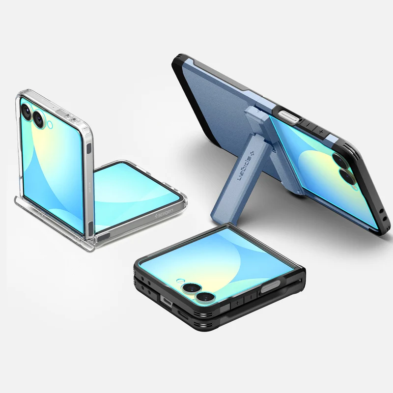 Glas für die Handyhülle für Galaxy Z Flip8 / Flip7, Spigen Glas.tR EZ Fit 2-Pack, Transparent