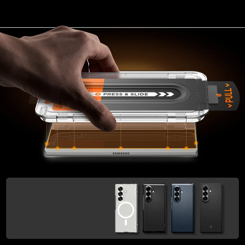 Glas für die Handyhülle für Galaxy Z Fold8 Ultra / Fold7, Spigen Glas.tR EZ Fit