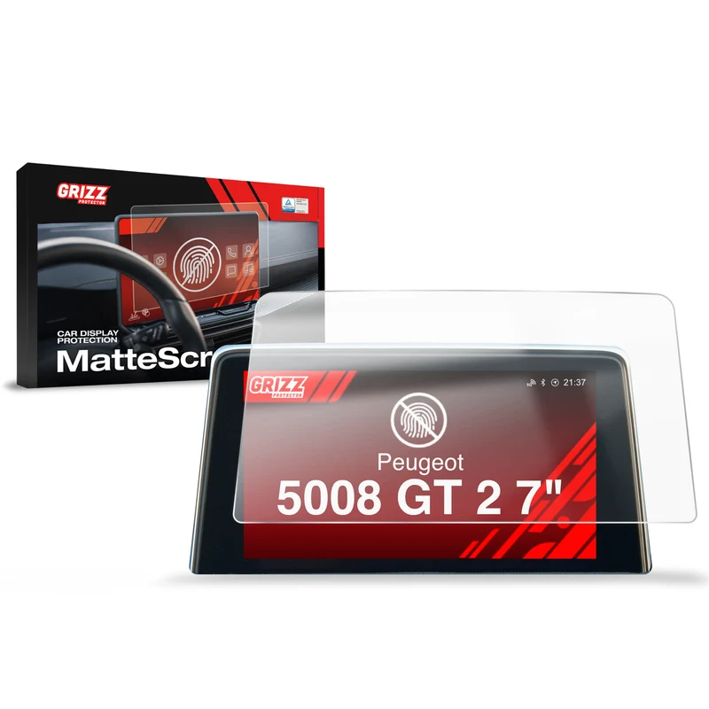 Matte Autodisplayfolie für Peugeot 5008 GT 2 (2016-2020), Grizz Protector