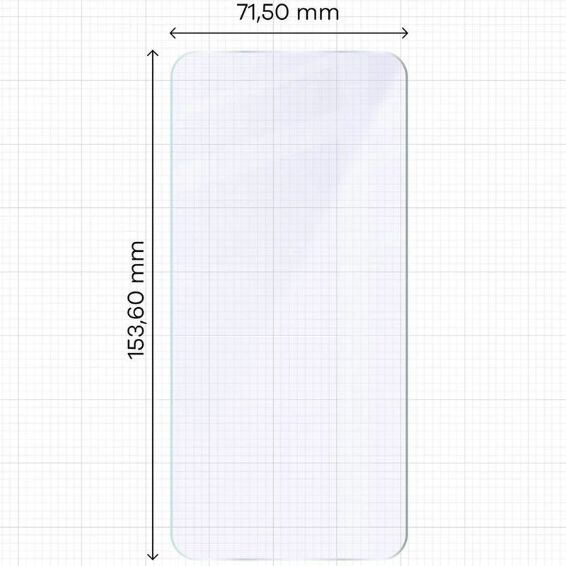 Flexibles Hybridglas für Galaxy S25 Plus, Bizon Hybrid Mule